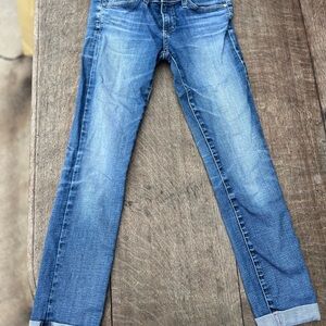 AG Adriano Goldschmied Light Blue Straight Leg Jeans